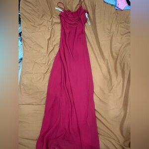 Elegant Red Maxi Dress